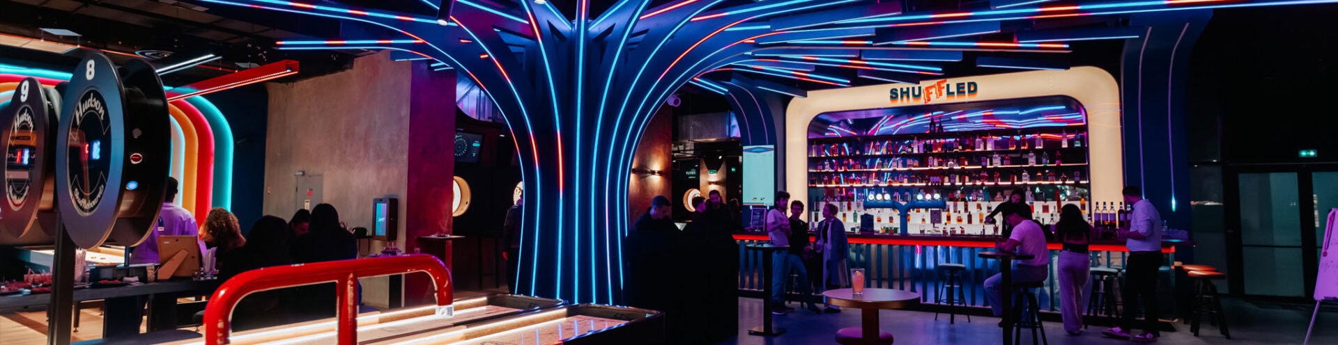 Salle de loisirs flechette shuffleboard paris